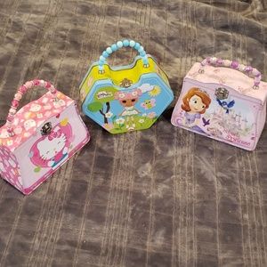 All 3 Tin lunchboxes